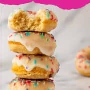 vanilla baked donuts pimterest image