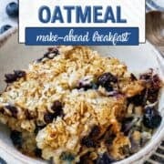 baked blueberry oatmeal pinterest image
