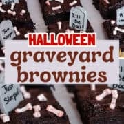 graveyard brownies decorated pinterest image