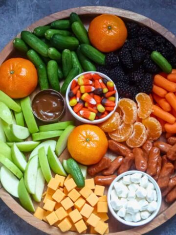 healthy halloween charcuterie board