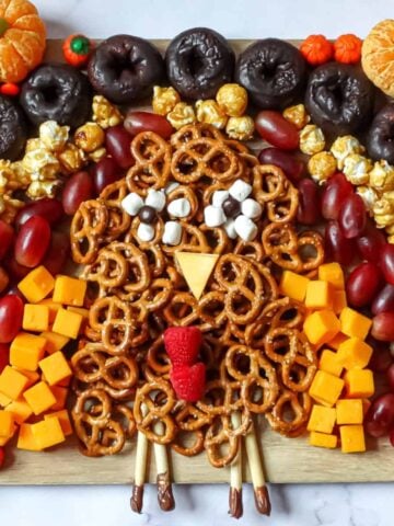turkey shaped charcuterie board