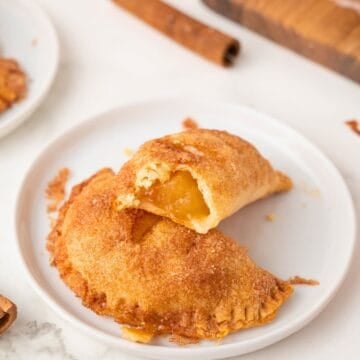 apple hand pies on a plate