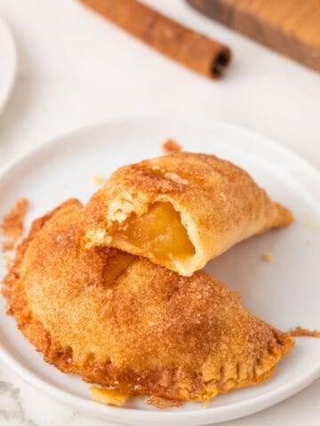 apple hand pies on a plate