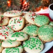 drop style Christmas sugar cookies