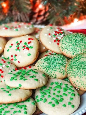 drop style Christmas sugar cookies