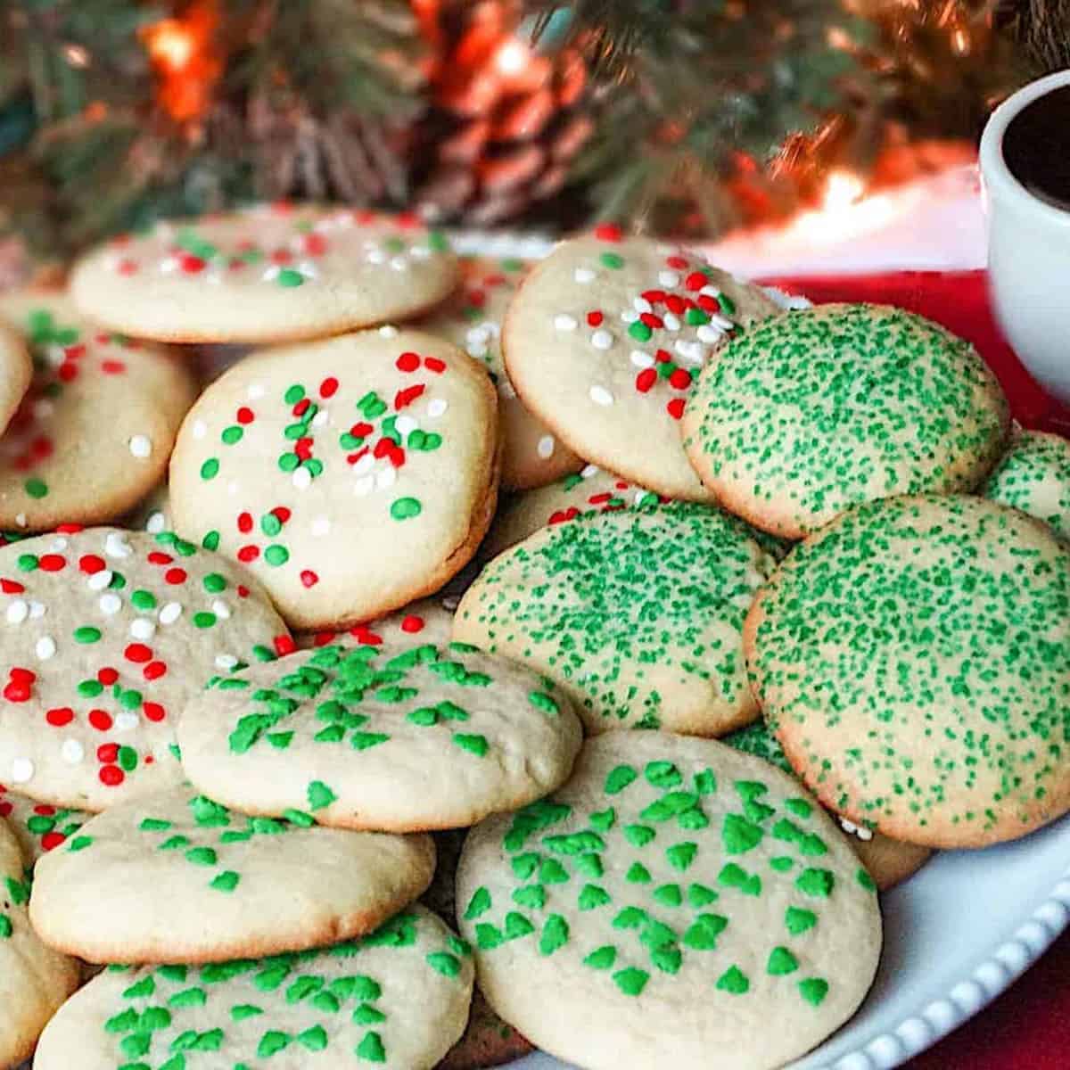 drop style Christmas sugar cookies