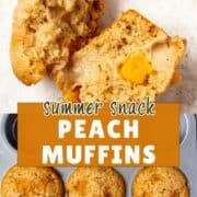 peach muffins pinterest image