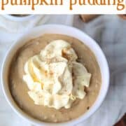 pumpkin pudding pinterest image