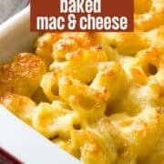 southern baked macaroni and cheese pinterest image