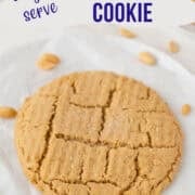 single serve peanut butter cookie pinterest image